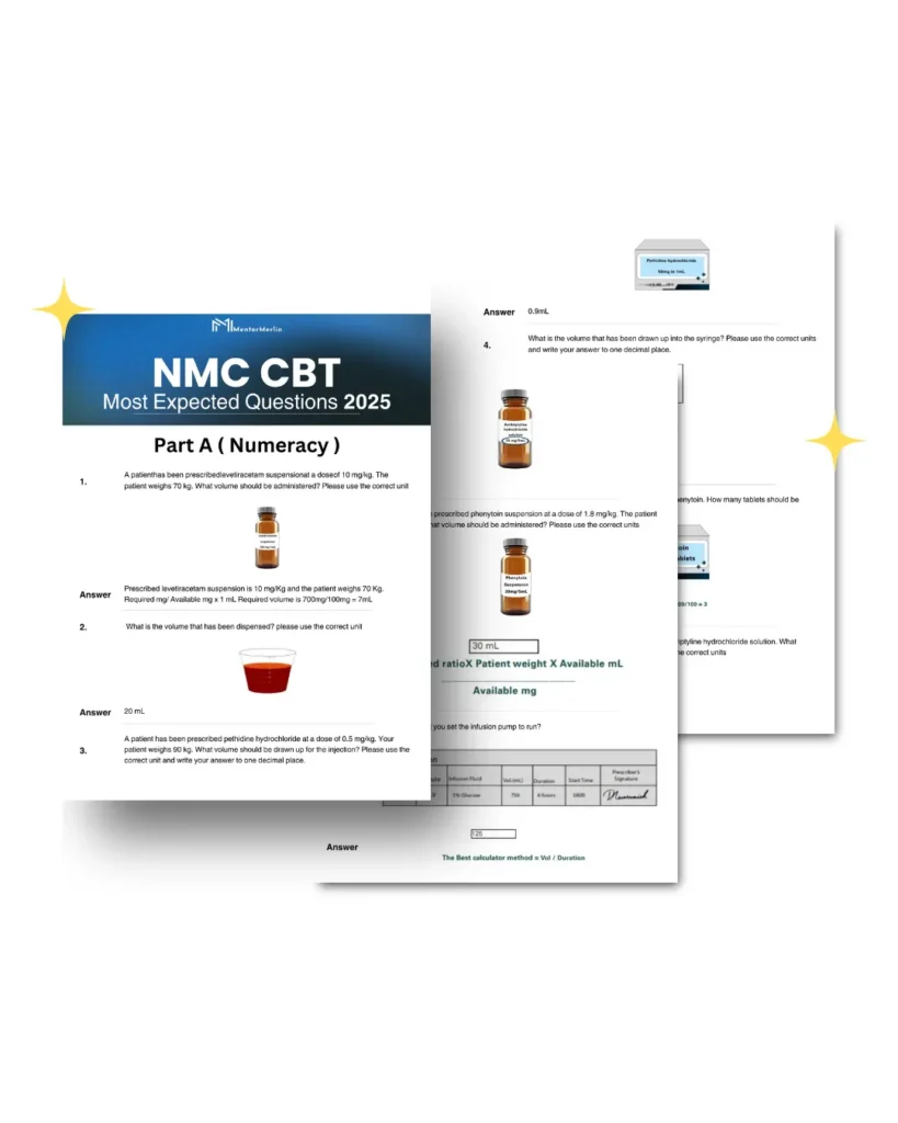 NMC CBT Most Expected Questions 2025