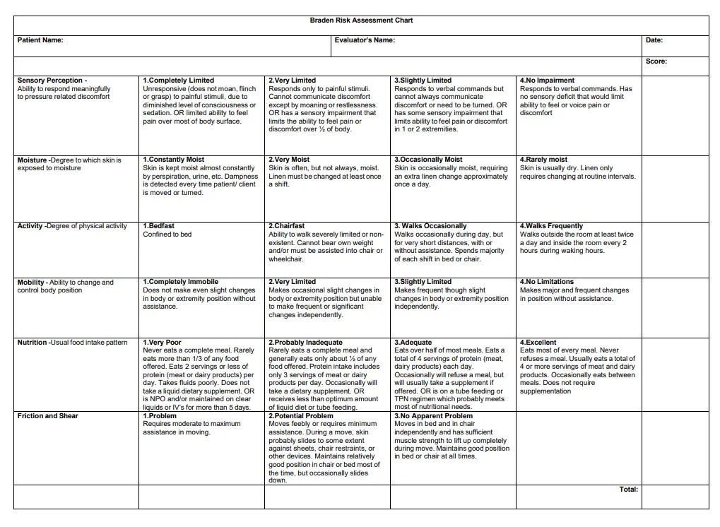 Pressure Area Assessment