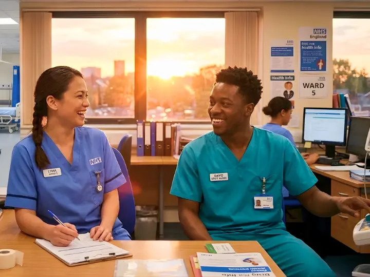 Nurses practicing CBT Mock Tests.