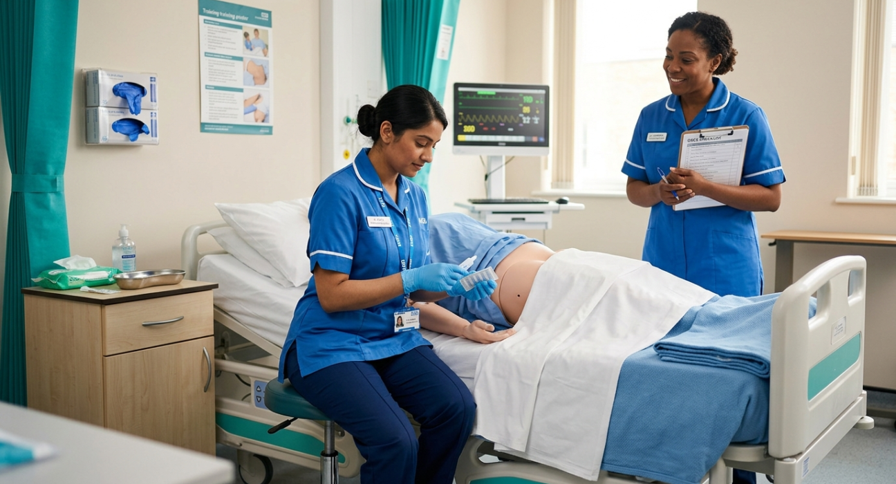 Two nurses are monitoring and assessing the patient.