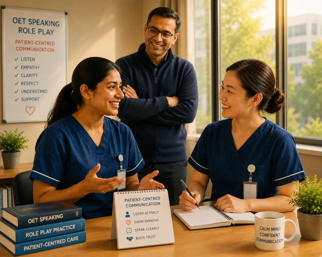 Mentor monitering nurses practice patient centered communication effectively