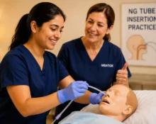 NG Tube insertion practice with Mentor