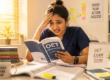 Nurse panicking while reading in OET