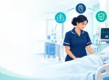Nurse monitoring a patient in a post-anaesthesia care unit, illustrating PACU nursing priorities